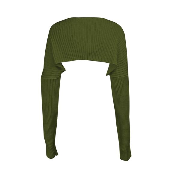 Cropped Knit Bolero Cardigan - Picture 3 of 4